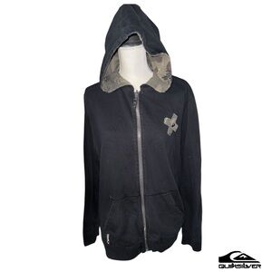 Y2K Quicksilver Zip Up Hoodie